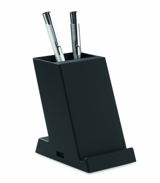 Logo trade promotional gift photo of: Wireless charger ABS 15W