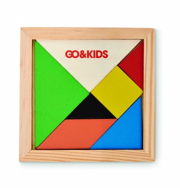 Logotrade promotional giveaway image of: Tangram puzzle in wood