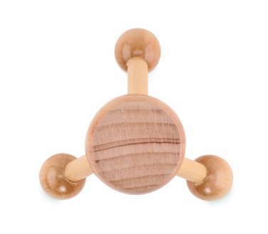 Logo trade promotional items picture of: Hand held massager in wood