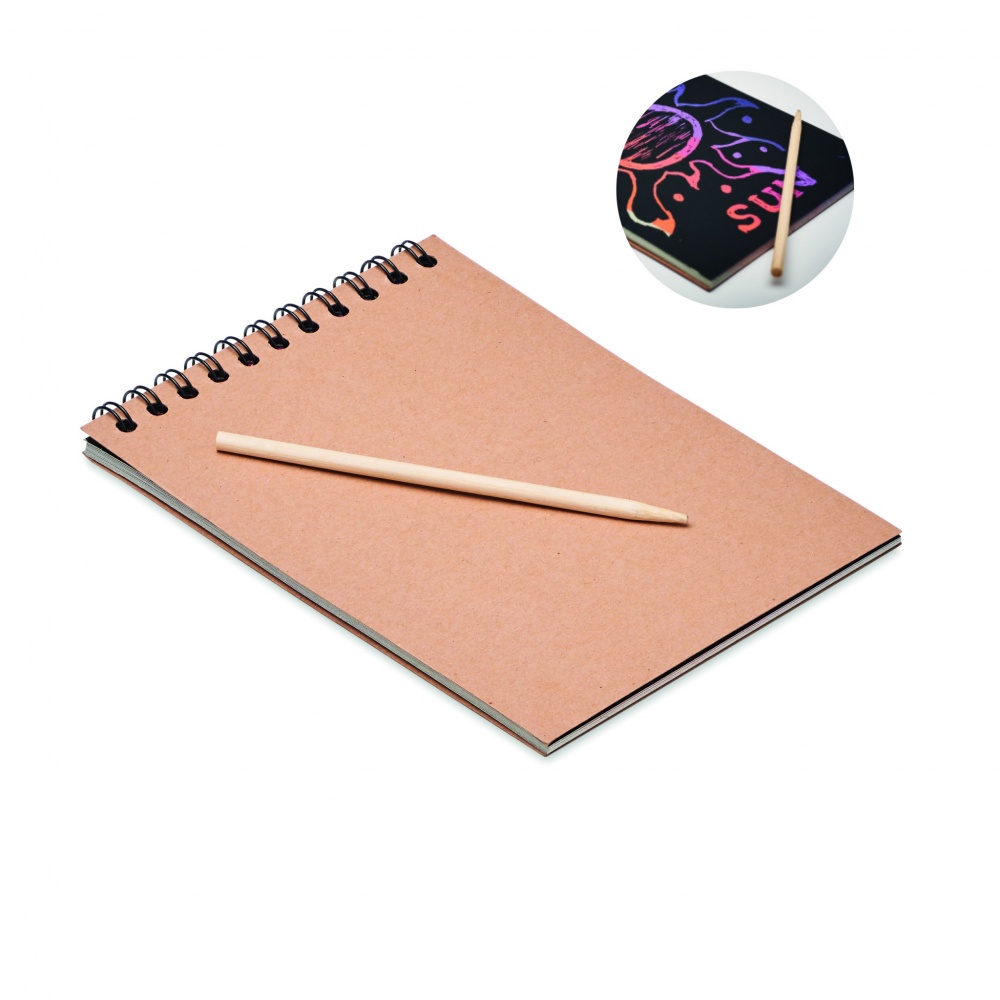 Logotrade promotional merchandise image of: Scratching paper notebook