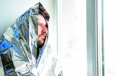 Logotrade promotional item image of: Emergency blanket in a pouch