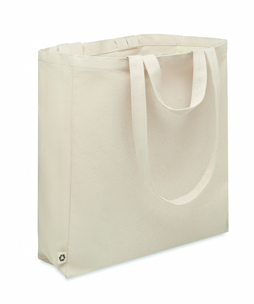 Logo trade promotional gifts image of: Recycled cotton shopping bag