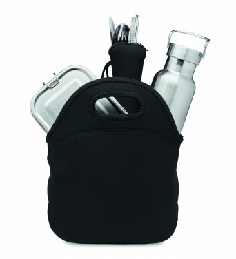 Logo trade promotional giveaways image of: Lunch set in stainless steel