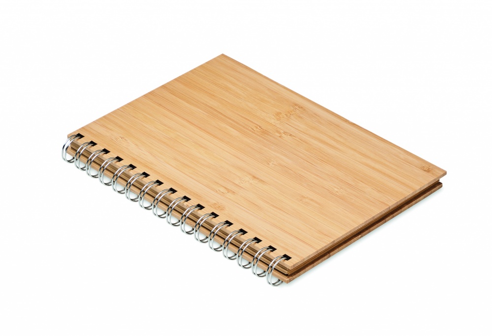 Logotrade promotional item picture of: A5 ring bound Bamboo notebook