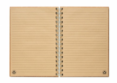 Logo trade promotional products image of: A5 ring bound Bamboo notebook
