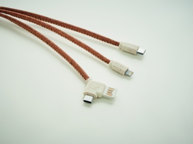 Logo trade promotional giveaways picture of: 3 in 1 charging cable in cork