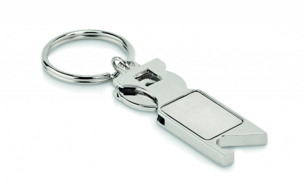 Logo trade corporate gifts image of: Euro Token key ring Porvoo
