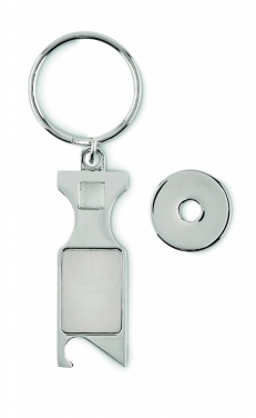 Logo trade corporate gift photo of: Euro Token key ring Porvoo