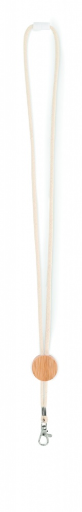 Logotrade promotional product image of: Cotton Lanyard with metal hook