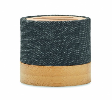 Logo trade promotional giveaways picture of: Bamboo RPET wireless speaker