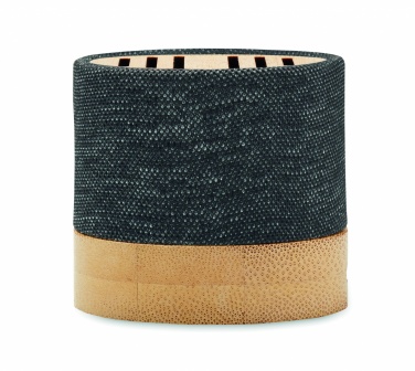 Logo trade promotional giveaways image of: Bamboo RPET wireless speaker