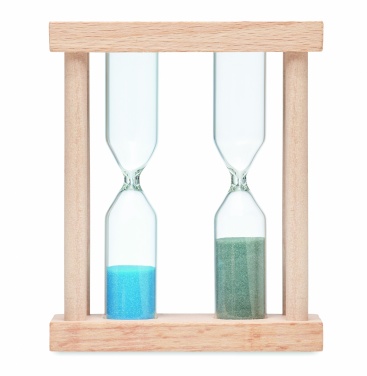 Logotrade business gift image of: Set of 2 wooden sand timers