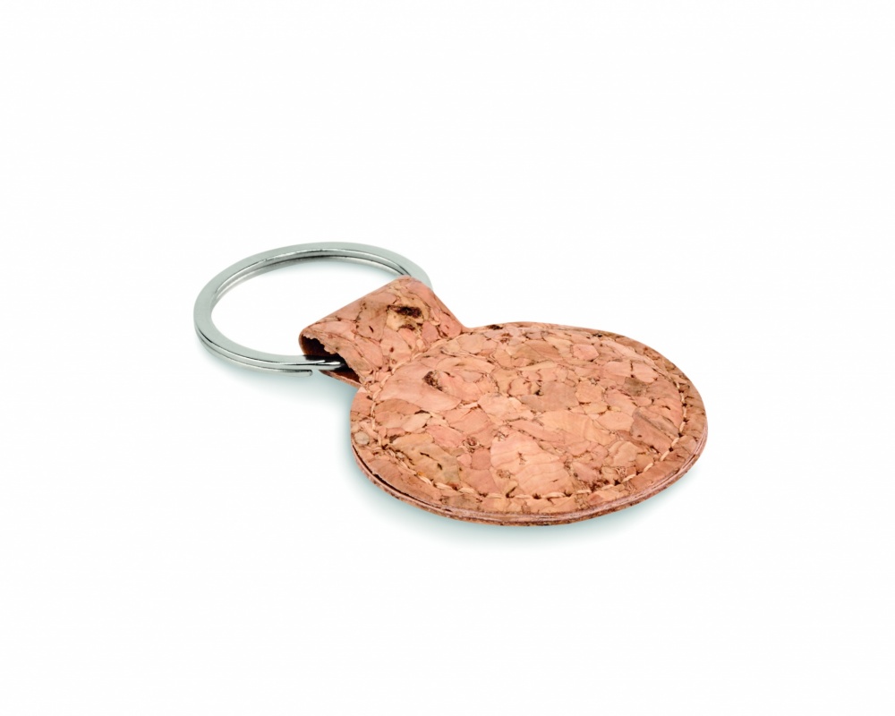 Logotrade promotional item image of: Round cork key ring Mikkeli