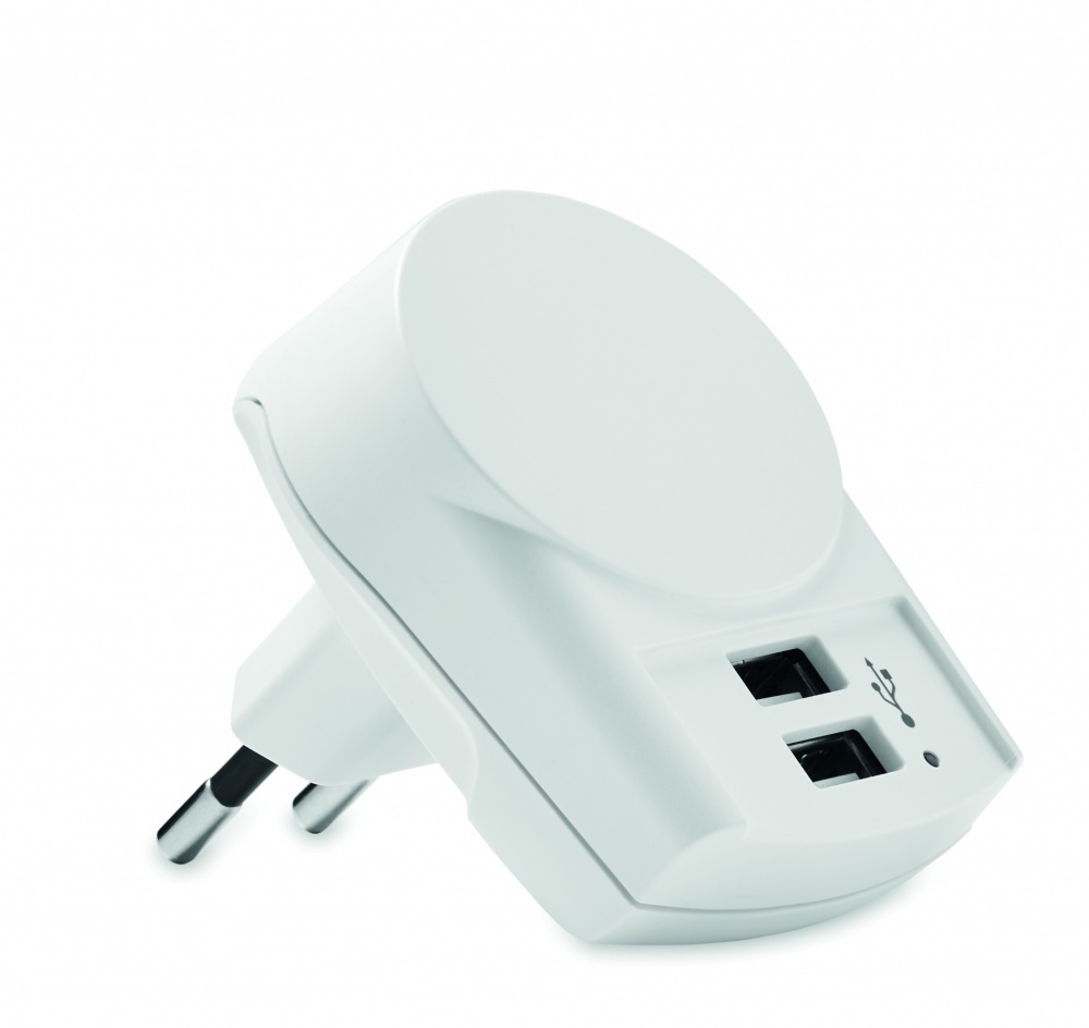 Logotrade promotional product image of: Skross Euro USB Charger (2xA) 12W
