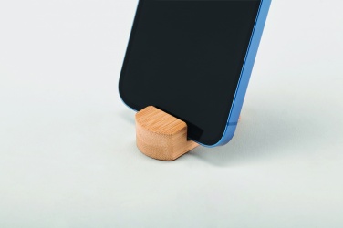Logo trade advertising products image of: Mini bamboo phone stand