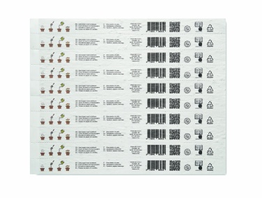 Logo trade promotional gifts image of: Sheet of seed paper wristbands