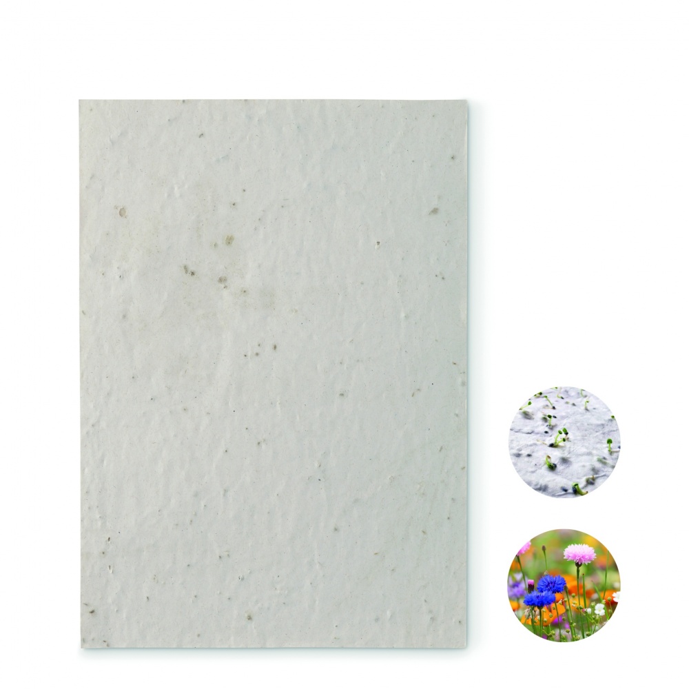 Logotrade promotional giveaway picture of: A5 wildflower seed paper sheet