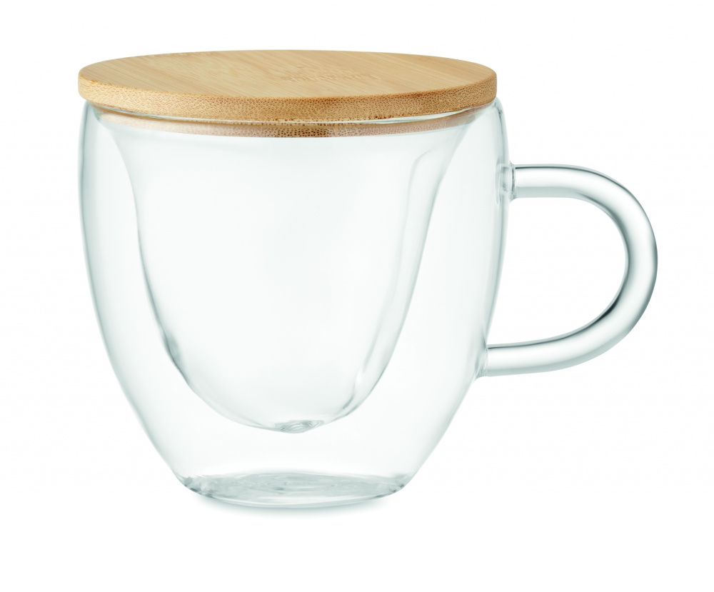 Logo trade promotional items picture of: Double wall borosilicate glass