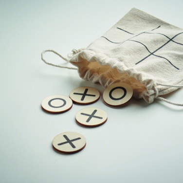 Logo trade promotional gifts image of: Wooden tic tac toe