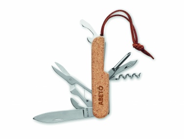 Logotrade promotional giveaway picture of: Multi tool pocket knife cork