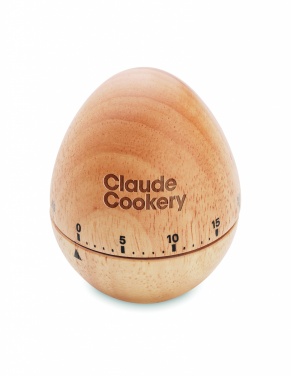 Logo trade promotional gift photo of: Pine wood egg timer