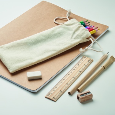 Logo trade promotional gifts picture of: Kids drawing set in drawstring