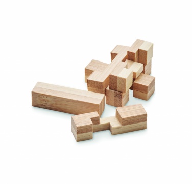 Logo trade promotional giveaways picture of: Bamboo brain teaser puzzle