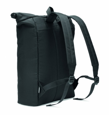 Logo trade promotional giveaways picture of: 600D RPET rolltop backpack