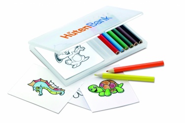 Logo trade promotional products picture of: Wooden pencil colouring set