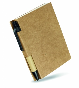 Logo trade promotional item photo of: Recycled notebook with pen