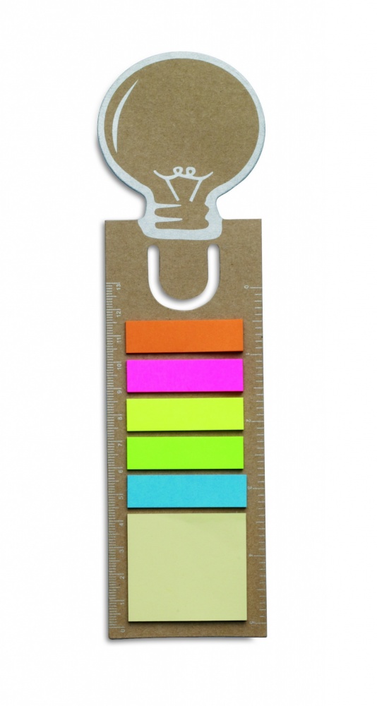 Logo trade advertising product photo of: Bookmark with sticky memo pad