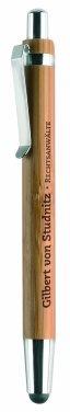 Logo trade advertising product photo of: Ball pen in ABS and bamboo