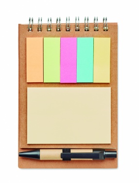 Logo trade advertising products picture of: Notepad with pen and memo pad