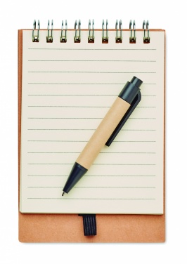 Logotrade promotional giveaways photo of: Notepad with pen and memo pad