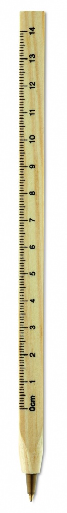 Logotrade promotional giveaway picture of: Wooden ruler pen