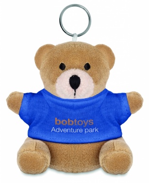 Logotrade advertising product picture of: Teddy bear key ring FINLAND