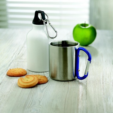 Logotrade advertising product image of: Metal mug & carabiner handle