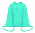 100gr/m² cotton drawstring bag, Turquoise