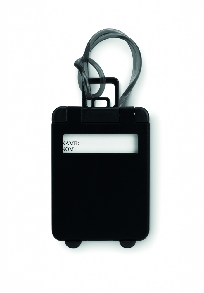 Logo trade promotional gifts image of: Luggage tags plastic