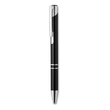 Logo trade promotional gift photo of: Push button aluminium pen BERN