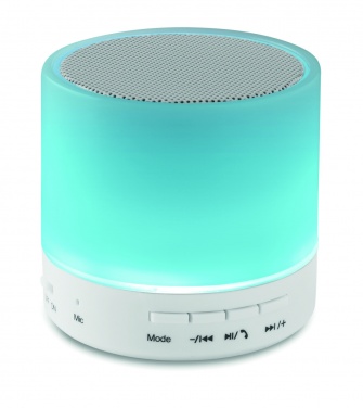 Logotrade advertising products photo of: Round wireless speaker LED