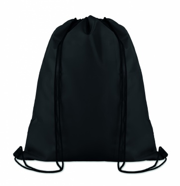 Logo trade promotional items image of: 210D Polyester drawstring bag
