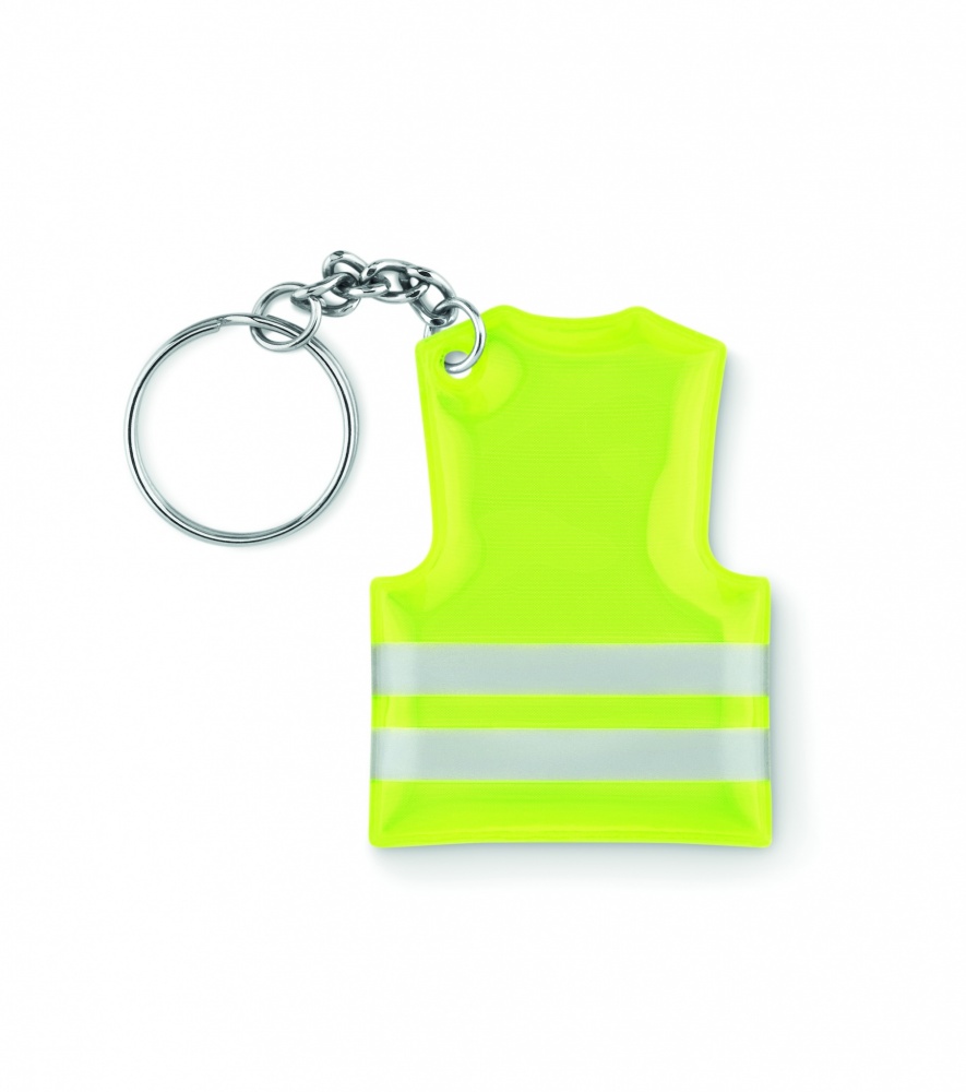 Logotrade promotional merchandise picture of: Key ring with reflecting vest Jekabpils