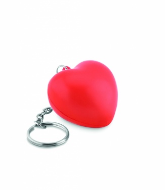 Logo trade promotional merchandise picture of: Key ring with PU heart Ogre