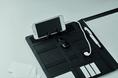 Logotrade promotional product picture of: A4 folder with power bank