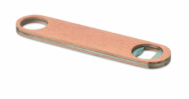 Logo trade promotional giveaways picture of: Wooden bottle opener
