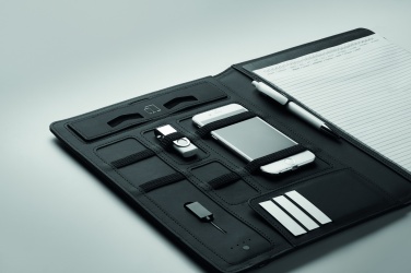 Logotrade business gift image of: A4 folder w/wireless charger5W