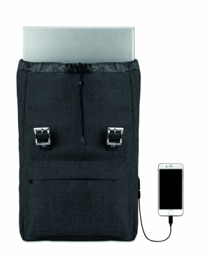 Logo trade promotional items picture of: Backpack in 600D polyester