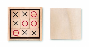 Logo trade promotional gifts picture of: Wooden tic tac toe