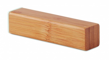 Logo trade promotional item photo of: Power bank bamboo 2200 mAh POWERBAM
